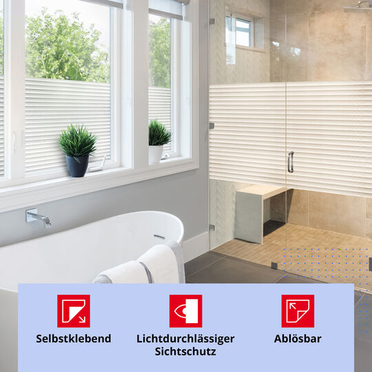 Fensterfolie Jalousie weiß image number null